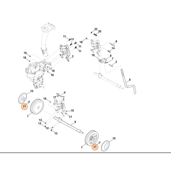 STIHL Glebogryzarka MH445.0 Pierścień zaciskowy16 9991 003 0556